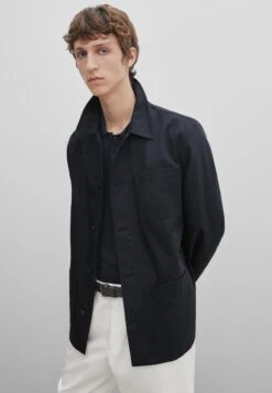 Massimo Dutti Studio - Micro - Light Jacket - Dark Blue