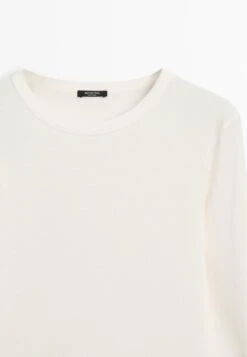 Massimo Dutti MELANGE - Long Sleeved Top - Beige -Massimo Dutti Shop 7f4ae60341164c0eb52b5983115ddef9
