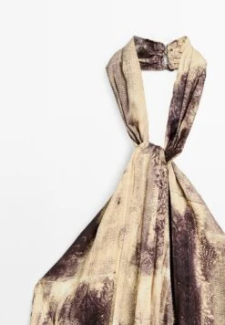 Massimo Dutti PRINTED HALTER NECK - Blouse - Bordeaux -Massimo Dutti Shop 7fe13218da8f4451a0e11c423bd56a49