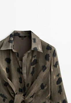 Massimo Dutti Printed With Knot - Shirt Dress - Brown 20 Massimo Dutti Printed With Knot - Shirt Dress - Brown -Massimo Dutti Shop 7fee816b45ec46ad836dd45747f033f3
