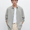Massimo Dutti SLIM FIT TWILL MELANGE - Shirt - Grey -Massimo Dutti Shop 801e2d47ff0f4164b0e079ee95ddcb83
