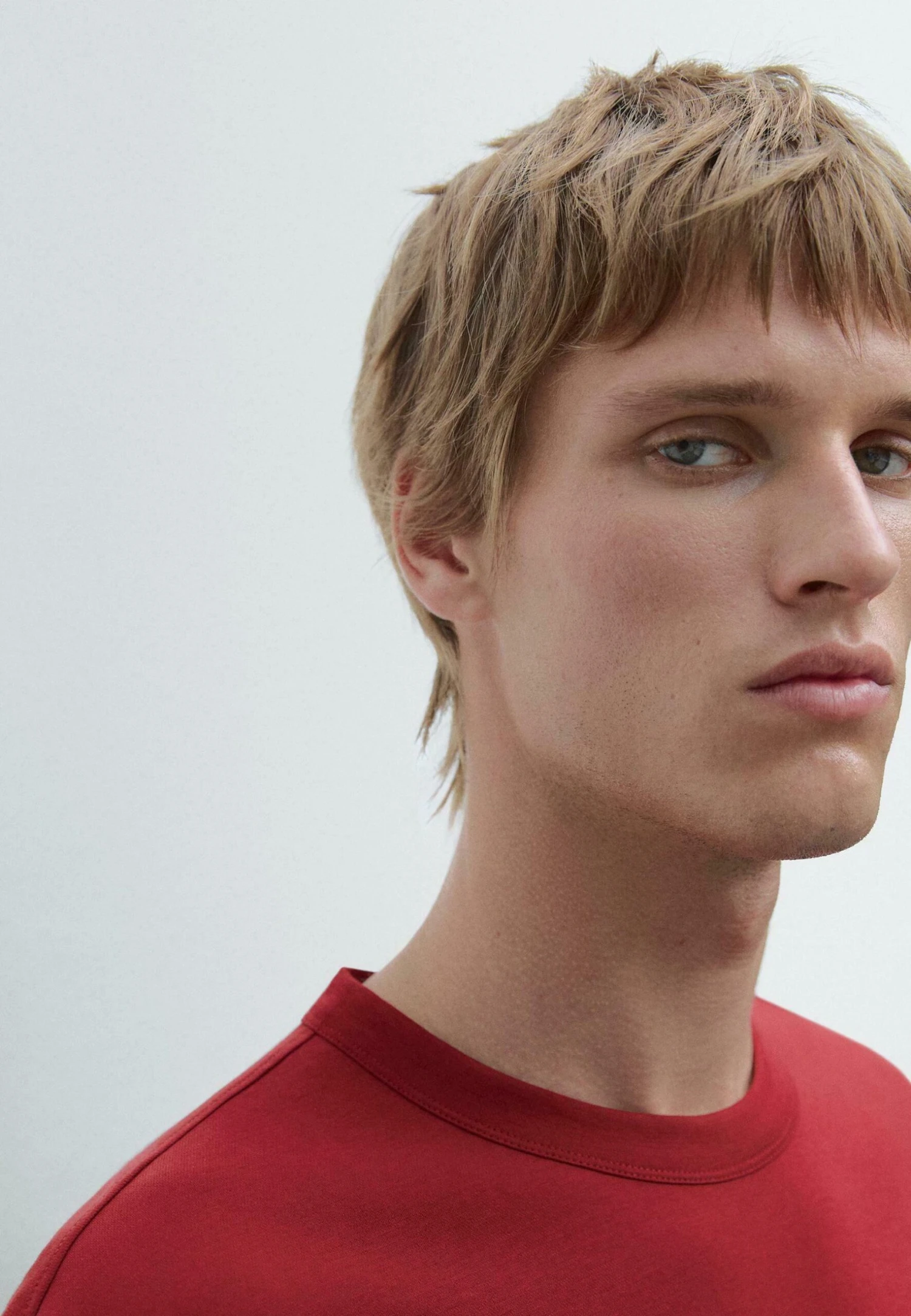 Massimo Dutti SHORT SLEEVE WITH CREW NECK - Basic T-shirt - Red 6 Massimo Dutti SHORT SLEEVE WITH CREW NECK - Basic T-shirt - Red - Image 4