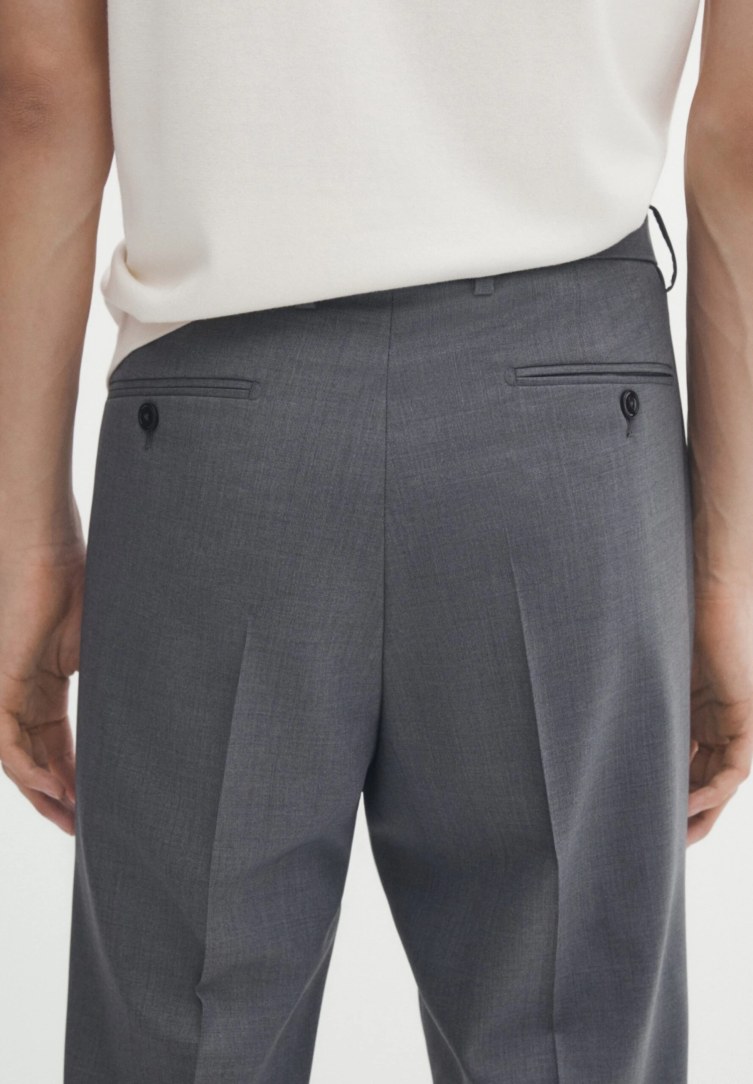 Massimo Dutti Fil-À-Fil - Chinos - Grey 6 Massimo Dutti Fil-À-Fil - Chinos - Grey - Image 4