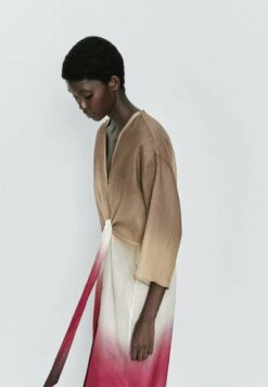 Massimo Dutti Tie-Dye With Knot Detail - Maxi Dress -Massimo Dutti Shop 808502d82a6c445c88836b59665d4442