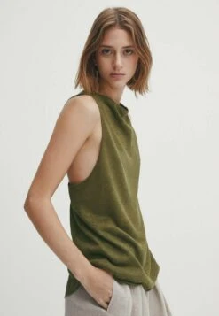 Massimo Dutti With Crossover Back- Top - Khaki -Massimo Dutti Shop 80bf31c18af241bbae9b8fd8c17ace6b