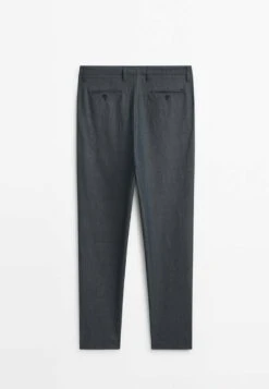 Massimo Dutti Dyed Thread Oxford- Chinos - Dark Blue -Massimo Dutti Shop 8105bd06c49d4f1383b62dcdf79d71af