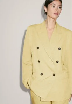 Massimo Dutti DOUBLE-BREASTED WITH FLAP POCKETS - Blazer - Mustard Yellow -Massimo Dutti Shop 810f0b0a4dfe4b33b0c080cd15e037d7