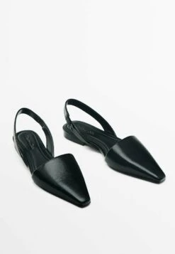 Massimo Dutti Flats- Slingback Ballet Pumps - Black -Massimo Dutti Shop 811954b94dd44447976f464f55f4e361