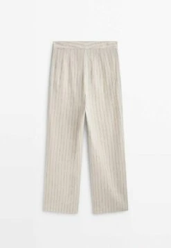 Massimo Dutti Pinstriped Style - Trousers - Beige 15 Massimo Dutti Pinstriped Style - Trousers - Beige -Massimo Dutti Shop 81297753df574594ba25ed81a76d688a