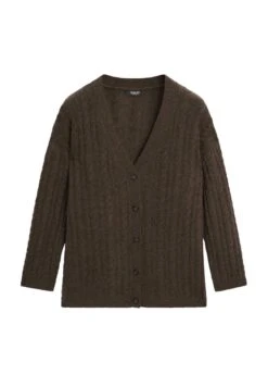 Massimo Dutti Cardigan - Mottled Dark Brown -Massimo Dutti Shop 8142d22e7cbd487d8da3a69810e2f770