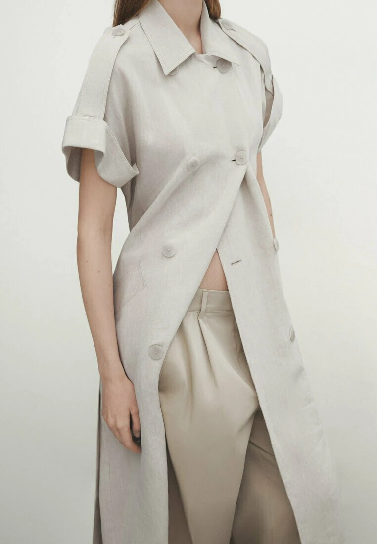 Massimo Dutti Trench Coat With Belt - Shirt Dress 6 Massimo Dutti Trench Coat With Belt - Shirt Dress - Image 4