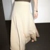 Massimo Dutti FLOUNCE MIDI - Pleated Skirt - BEIGE -Massimo Dutti Shop 817b181c068b4c64a01ed7644108df39