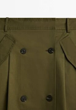 Massimo Dutti A-Line Skirt - Khaki -Massimo Dutti Shop 81d6203d85894ce68aae5b8a464f74b8