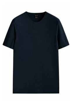 Massimo Dutti With Contrast Nautical - Basic T-Shirt - Blue Denim