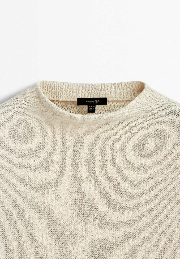 Massimo Dutti Textured Mock - Basic T-Shirt 10 Massimo Dutti Textured Mock - Basic T-Shirt - Image 8