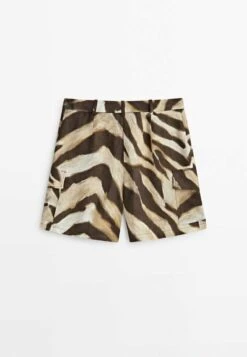 Massimo Dutti Bermuda With Animal Print - Shorts - Brown 19 Massimo Dutti Bermuda With Animal Print - Shorts - Brown -Massimo Dutti Shop 81e540a41afe40c3a79e9b604e440e6f