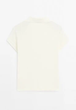 Massimo Dutti JOHNNY COLLAR WITH SHORT SLEEVE - Polo Shirt - WHITE -Massimo Dutti Shop 81ef5a3942354a9c918527871b0babbf