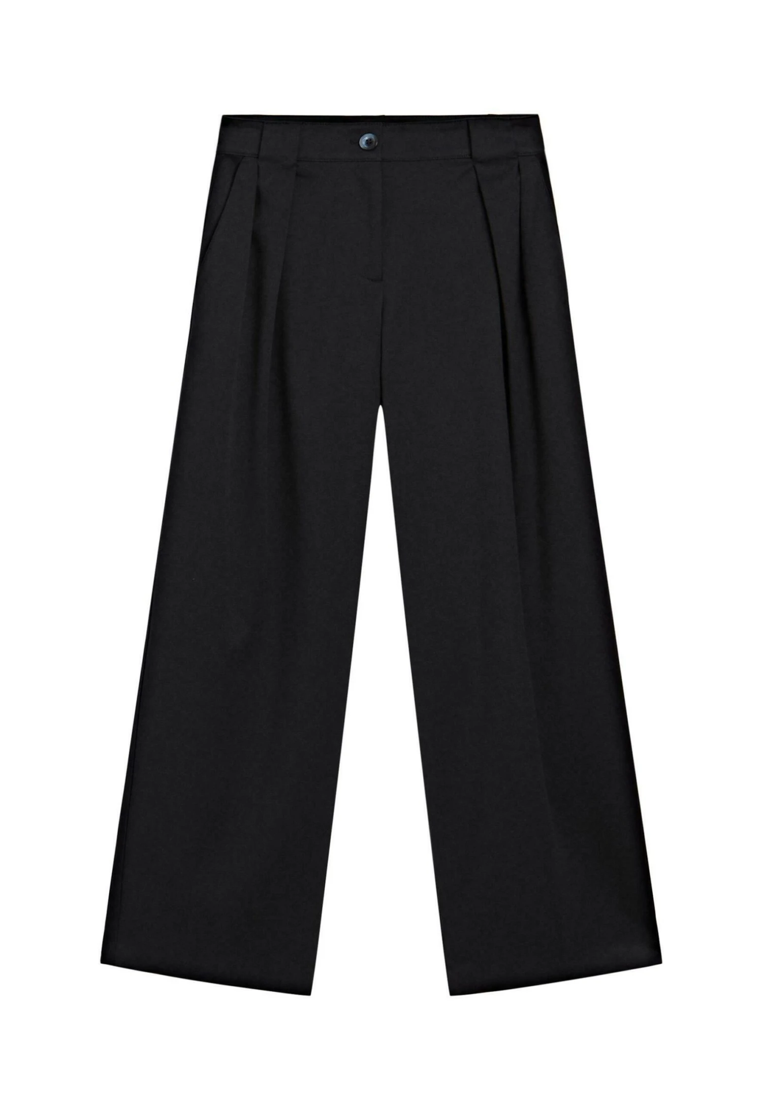 Massimo Dutti WIDE - Trousers - Dark Blue 9 Massimo Dutti WIDE - Trousers - Dark Blue - Image 7