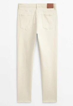 Massimo Dutti Jeans Tapered Fit - Beige -Massimo Dutti Shop 8245d7c875ea45f984eeb3d3ac40bed2