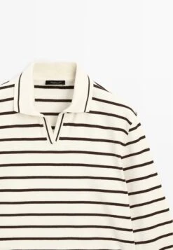 Massimo Dutti LONG SLEEVED STRIPED - Polo Shirt - Beige 17 Massimo Dutti LONG SLEEVED STRIPED - Polo Shirt - Beige -Massimo Dutti Shop 825edc859980444cbd7d5b3af7b2fda9