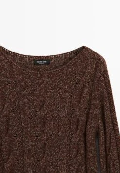 Massimo Dutti CABLE-KNIT WITH BOAT NECK - Jumper - Mottled Brown 14 Massimo Dutti CABLE-KNIT WITH BOAT NECK - Jumper - Mottled Brown -Massimo Dutti Shop 82641fb5e70e49b38e0569d9fac3b18a