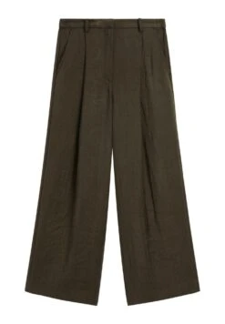Massimo Dutti WIDE-LEG CROPPED WITH DARTS - Trousers - Mottled Brown -Massimo Dutti Shop 8272f900db2b451c89afd2d3b6eb7651
