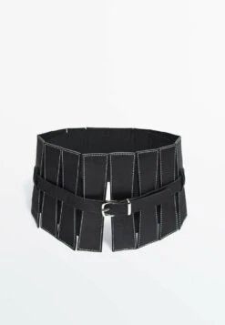 Massimo Dutti Studio - Sash With Topstitching Pieces- Waist Belt - Black 17 Massimo Dutti Studio - Sash With Topstitching Pieces- Waist Belt - Black -Massimo Dutti Shop 82c52bc1c10741da821e31f6f12e3c4b