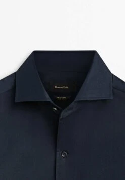 Massimo Dutti Textured - Formal Shirt - Blue Black Denim -Massimo Dutti Shop 83106fa0693340a3977e83921c656d49