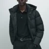 Massimo Dutti LONG WATER-REPELLENT PUFFER - Down Jacket - Black -Massimo Dutti Shop 83414cbd37554a02845220e0af7407b5