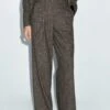 Massimo Dutti KNICKERBOCKER YARN EFFECT - Suit Trousers - Dark Brown -Massimo Dutti Shop 839a1e6a7186416eba98c91f29337dbf