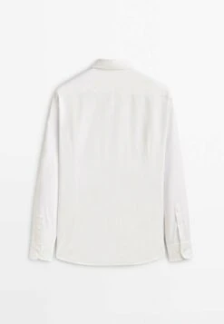 Massimo Dutti Textured High-Density - Formal Shirt - White -Massimo Dutti Shop 83a5acc65eeb471aabeed4bbb3cd5587
