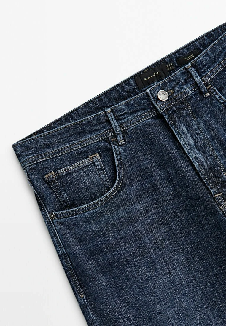 Massimo Dutti Enzymatic - Straight Leg Jeans - Dark Blue 12 Massimo Dutti Enzymatic - Straight Leg Jeans - Dark Blue - Image 10