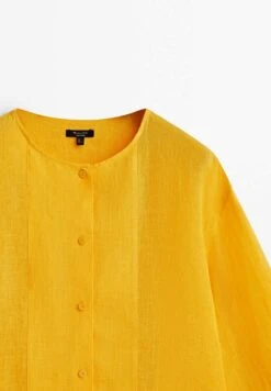 Massimo Dutti With Wide Sleeves - Blouse - Neon Yellow -Massimo Dutti Shop 83d836aedf81420f8edb5e906c9267b5