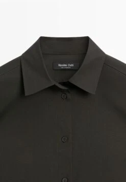 Massimo Dutti STRETCH FITTED LONG SLEEVE - Button-down Blouse - Dark Green -Massimo Dutti Shop 83fc75dd5f8a4cb1ab41726ee3a5d1cf