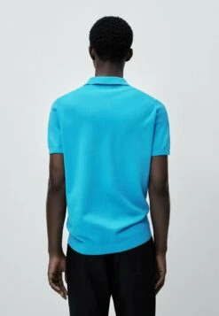 Massimo Dutti Short Sleeve- Polo Shirt - Blue 14 Massimo Dutti Short Sleeve- Polo Shirt - Blue -Massimo Dutti Shop 842ecb07ec6a431a82e49bc9fc644ea8