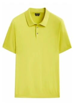 Massimo Dutti Kurzärmeliger - Polo Shirt - Neon Yellow