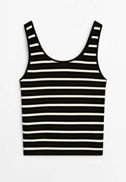 Massimo Dutti Strappy With Straps And Buttons - Top - Black -Massimo Dutti Shop 8443733ef83a45f2b44ea86669ed69e3