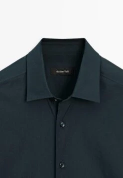 Massimo Dutti SLIM FIT STRETCH - Shirt - Dark Blue -Massimo Dutti Shop 844bfaf89171425bbfd040457d132e40