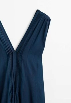 Massimo Dutti Printed With Pintuck Details - Day Dress - Dark Blue -Massimo Dutti Shop 847708d06446402cba28c56e3312cec4