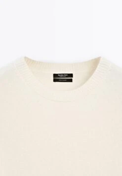 Massimo Dutti CREW NECK CASHMERE WITH LONG SLEEVES - Jumper - Beige -Massimo Dutti Shop 84870324229643b08cd41f697d9ce6f2