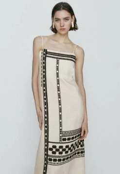 Massimo Dutti Strappy Midi With Latticework Detail - Day Dress - White -Massimo Dutti Shop 8490793fa481433e87e1ceef91929ee4