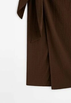 Massimo Dutti Studio -Textured- Wrap Skirt - Brown -Massimo Dutti Shop 849eb5f2b1c1474988e68e8dcd70db7a