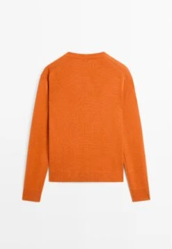Massimo Dutti V-NECK - Jumper - Orange -Massimo Dutti Shop 850a7d79e34b464785be67635807c517