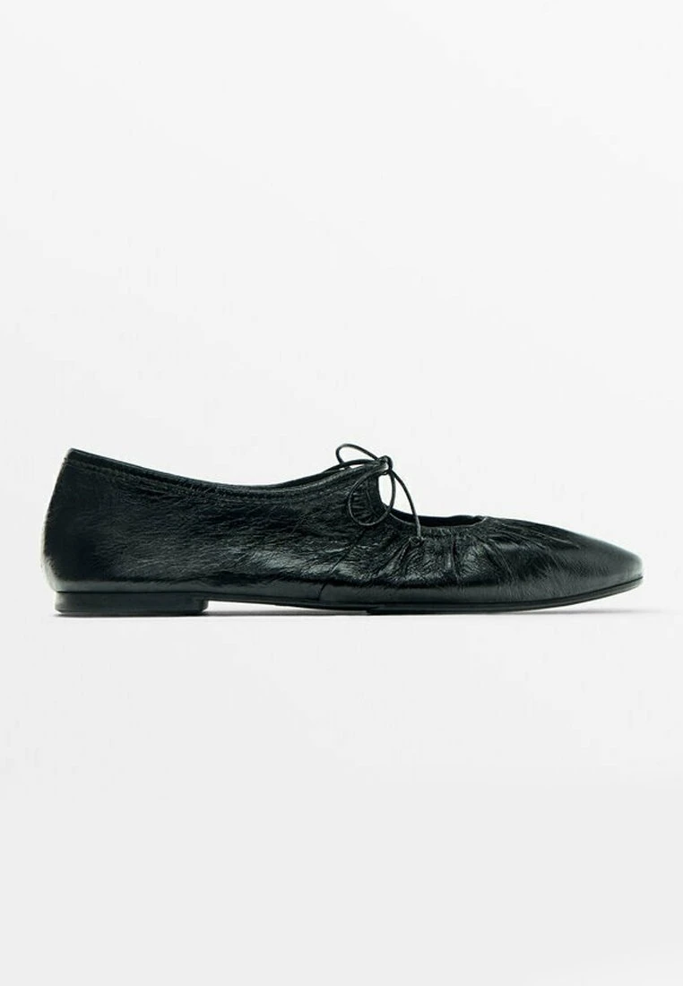 Massimo Dutti Tied Flats - Ballet Pumps - Black 9 Massimo Dutti Tied Flats - Ballet Pumps - Black - Image 7