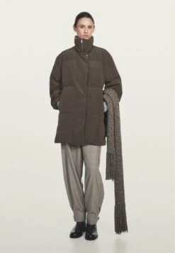 Massimo Dutti WATER-REPELLENT DOWN - Down Coat - Dark Brown