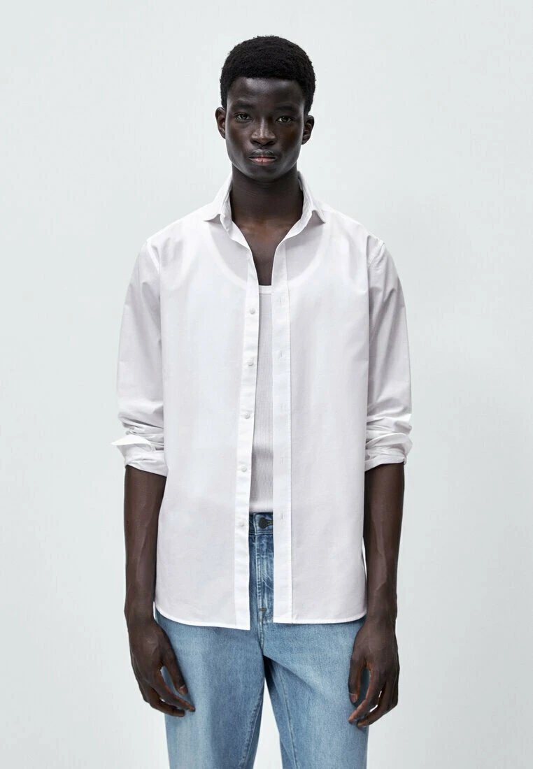 Massimo Dutti Textured- Formal Shirt - White 3 Massimo Dutti Textured- Formal Shirt - White