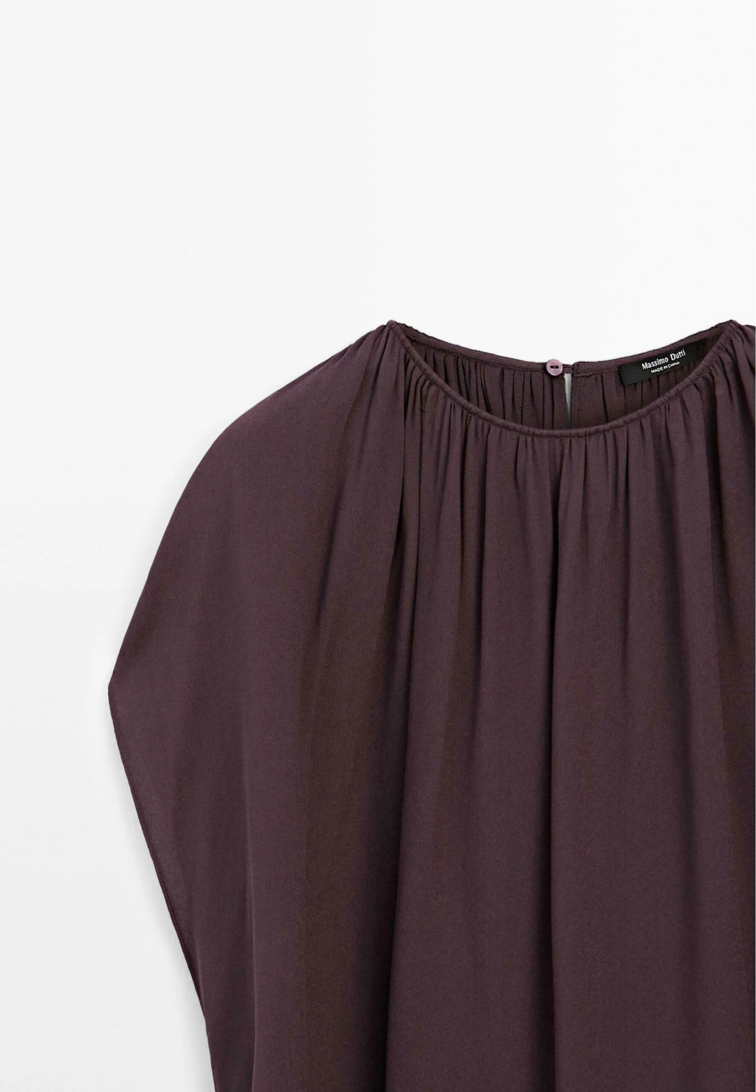 Massimo Dutti SHORT DOUBLE-LAYER CAPE - Blouse - Mottled Lilac 9 Massimo Dutti SHORT DOUBLE-LAYER CAPE - Blouse - Mottled Lilac - Image 7