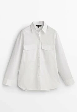Massimo Dutti With Pockets - Button-Down Blouse - White 19 Massimo Dutti With Pockets - Button-Down Blouse - White -Massimo Dutti Shop 8592560b4f10470797bd9b4f80806b50