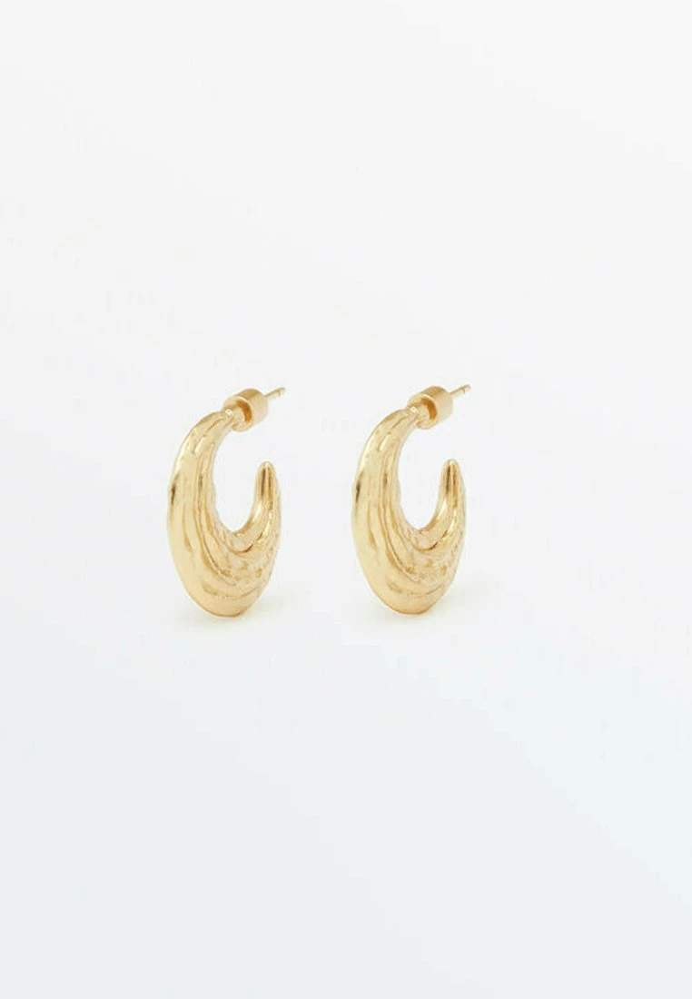 Massimo Dutti Half Moon- Earrings - Gold Coloured 5 Massimo Dutti Half Moon- Earrings - Gold Coloured - Image 3