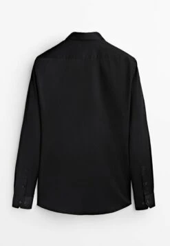 Massimo Dutti Stretch Slim-Fit - Formal Shirt - Black -Massimo Dutti Shop 85ae479bc4cc4610a51e754b21d23d1f